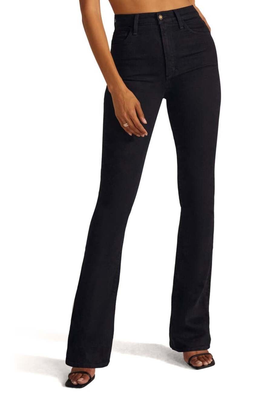 Favorite Daughter Women 32 The Valentina Super High Rise Boot Jean Kyoto Black